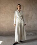 AP009 - Cream Pleated Pants