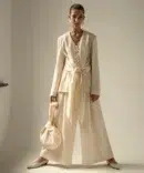 AP014 - Cream Vintage Wool Wide Leg Pants